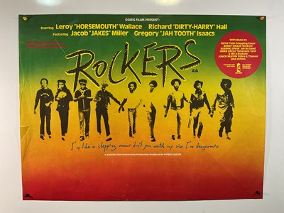Lot 52 - ROCKERS (1978) UK quad film poster for the...