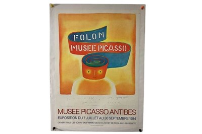 Lot 54 - JEAN-MICHEL FOLON 1984 - Musee Picasso,...