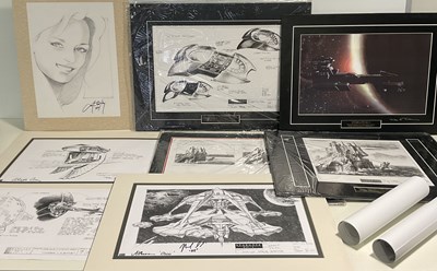 Lot 419 - A selection of STARGATE prints and signed...
