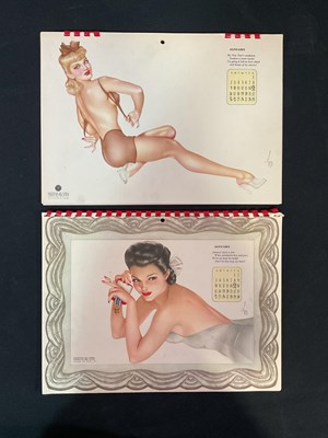 Lot 431 - ALBERTO VARGA - A pair of calendars for 1943...