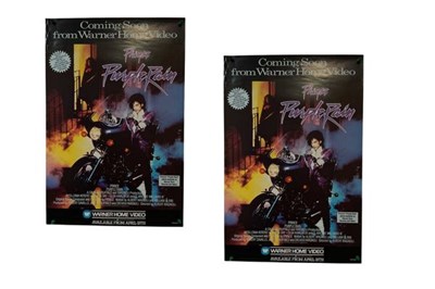 Lot 15 - PURPLE RAIN (1984) - A pair of video posters...