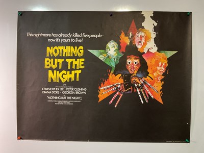 Lot 207 - NOTHING BUT THE NIGHT (1973) UK quad film...