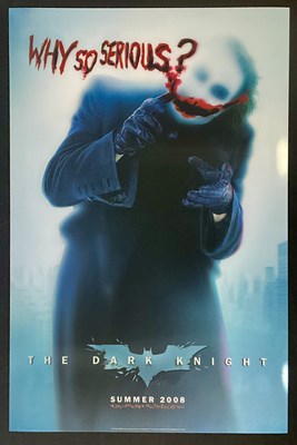 Lot 343 - THE DARK KNIGHT (2008) 'Why so Serious?' Joke...