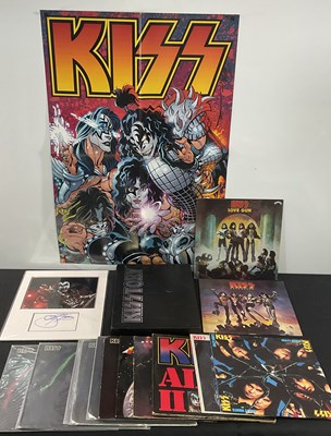 Lot 33 - A collection of KISS music memorabilia...