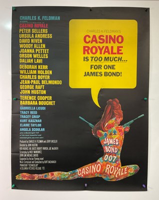 Lot 401 - CASINO ROYALE (1967) US one sheet, an...