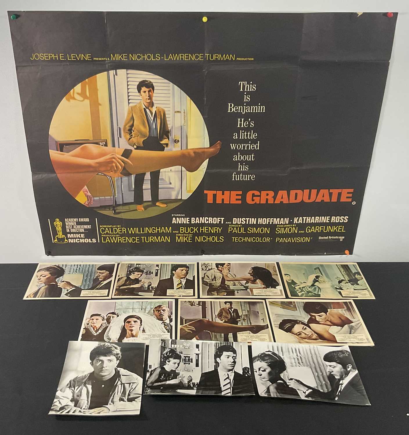 Lot 348 - THE GRADUATE (1968) UK quad film poster for...