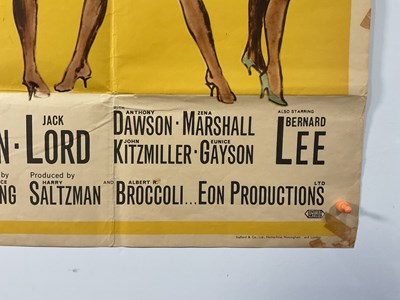 Lot 413 - DR NO (1962) UK Quad film poster for the...