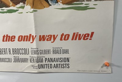 Lot 411 - YOU ONLY LIVE TWICE (1967) UK Quad film poster...