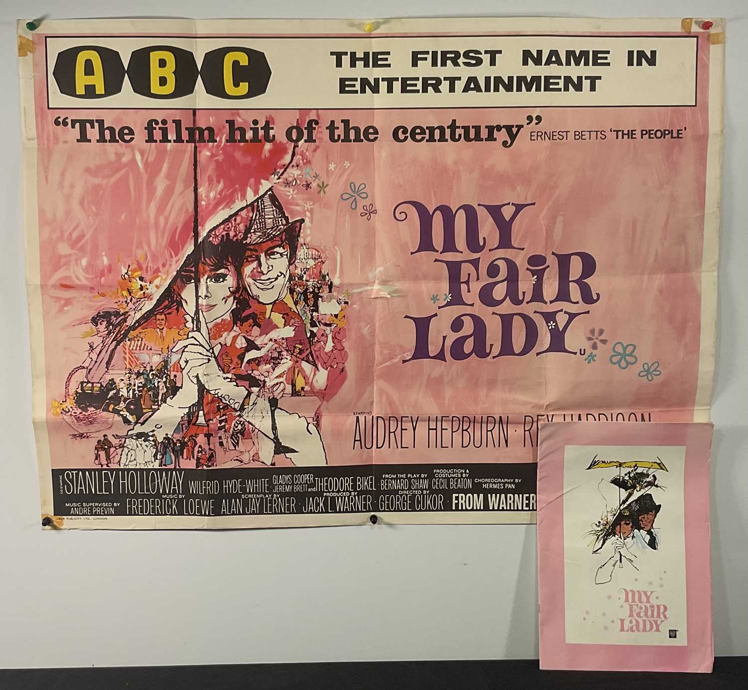 Lot 53 - MY FAIR LADY (1964) UK quad film poster, ABC...