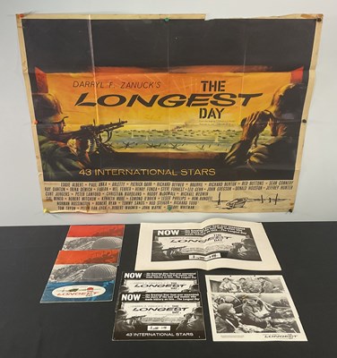 Lot 328 - THE LONGEST DAY (1962) UK Quad film poster...