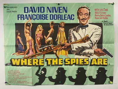 Lot 142 - WHERE THE SPIES ARE (1965) UK quad film poster,...