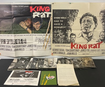 Lot 321 - KING RAT (1965) A pair of UK quad film posters...