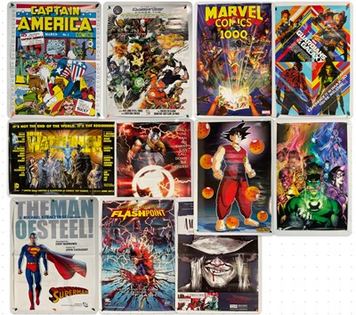 Lot 338 - A group of Superhero / comic book advertising...