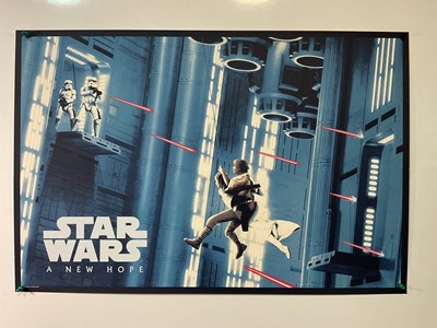 Lot 379 - STAR WARS: A NEW HOPE alternative film poster -...