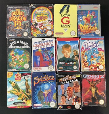 Lot 550 - A group of 12 boxed NINTENDO (NES) video games,...