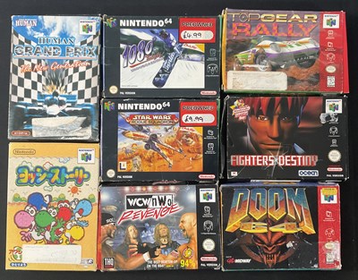 Lot 541 - A group of 8 NINTENDO 64 in original boxes...