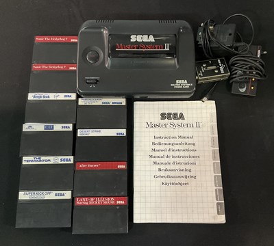 Lot 531 - A SEGA MASTER SYSTEM II and controller with 10...