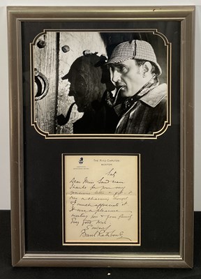 Lot 575 - A framed and glazed autographed letter signed...