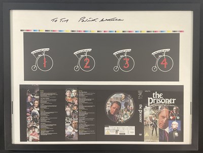 Lot 559 - A framed and glazed printer's proof for a DVD...
