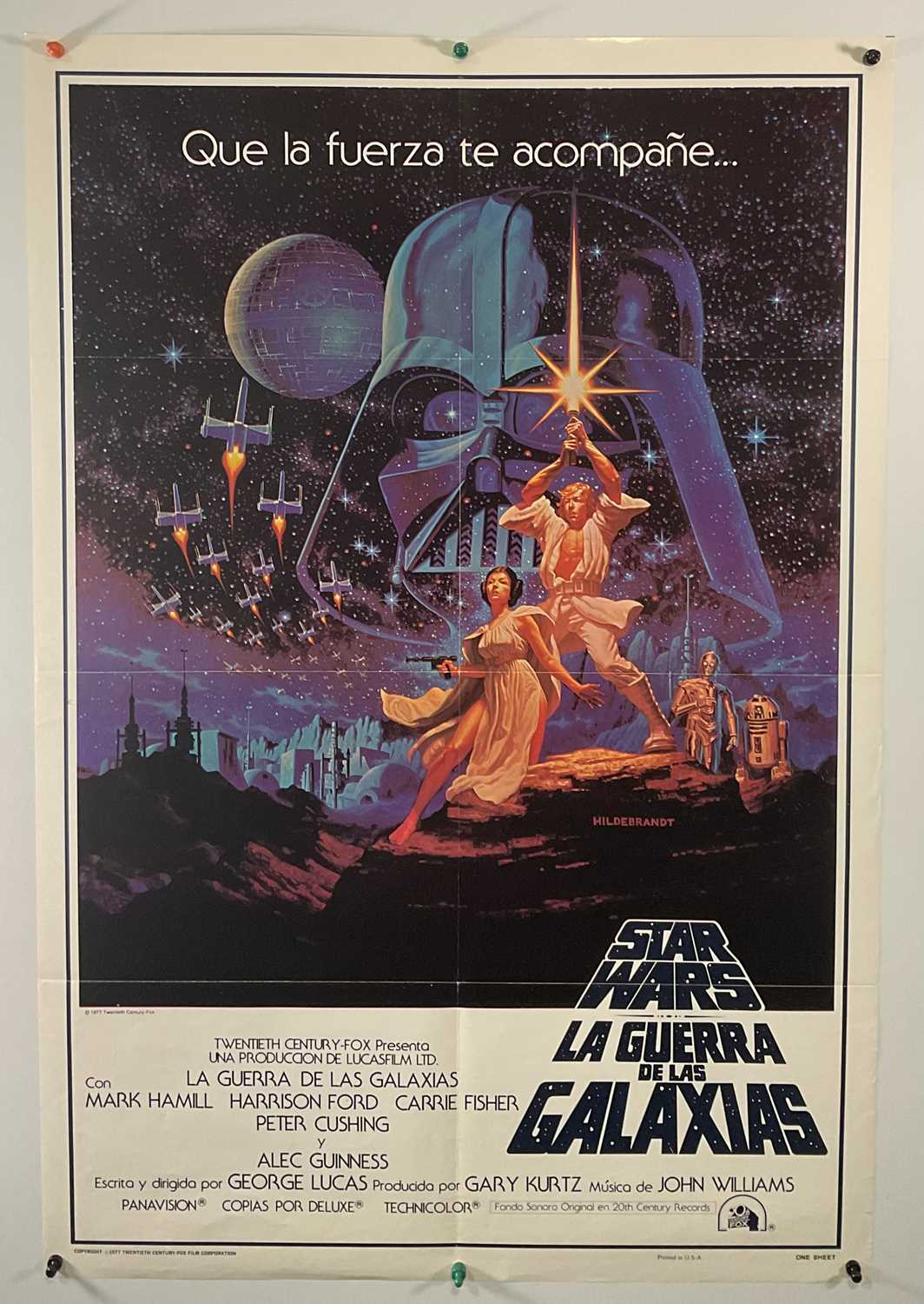 Lot 391 - STAR WARS: A NEW HOPE (1977) Spanish language...