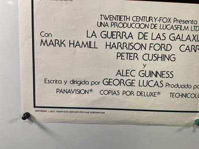 Lot 391 - STAR WARS: A NEW HOPE (1977) Spanish language...