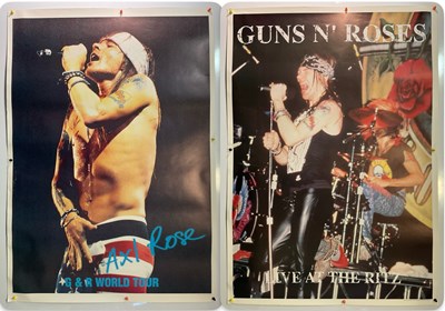 Lot 24 - GUNS N ROSES - AXEL ROSE large format 1980s...