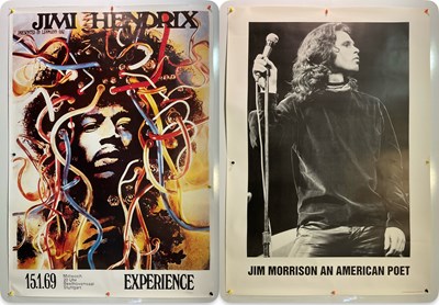 Lot 25 - Music Legends: JIMI HENDRIX and JIM MORRISON -...