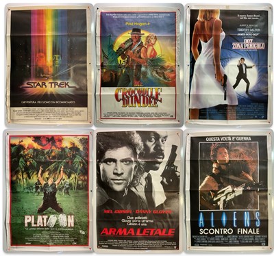 Lot 107 - A selection of Italian one panel film posters...
