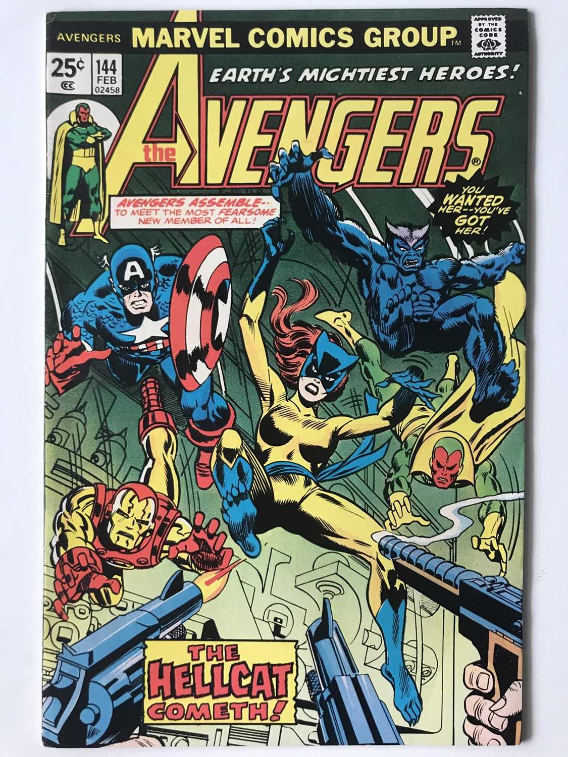 Lot 45 - AVENGERS # 144 (1976 - MARVEL - Cents Copy) -...