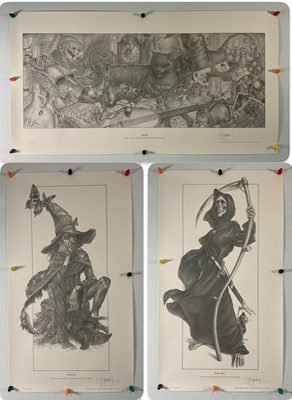 Lot 414 - DISCWORLD - 3 prints of characters from the...