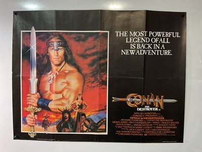 Lot 181 - CONAN THE DESTROYER (1984) UK quad film poster...