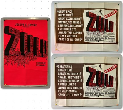 Lot 323 - ZULU - A pair of 1972 rerelease UK Quad film...