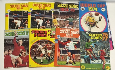 Lot 434 - A group of 8 1970s SOCCER STARS sticker books,...