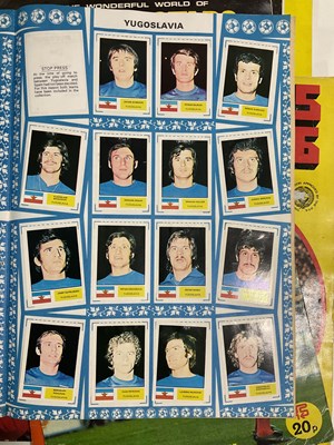 Lot 434 - A group of 8 1970s SOCCER STARS sticker books,...