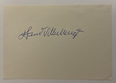 Lot 569 - HERVE VILLECHAIZE (d.1993) autograph on paper,...