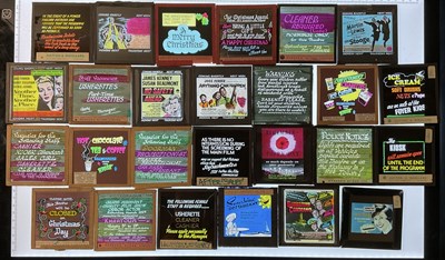 Lot 369 - An interesting collection of glass cinema...
