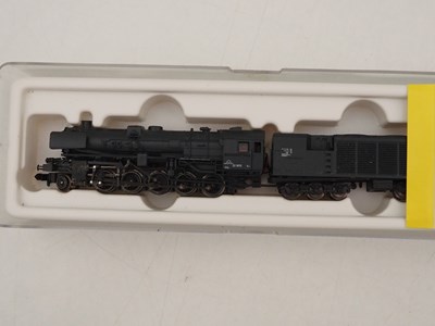 Lot 27 - A group of TRIX N gauge German outline steam...