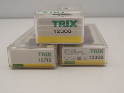 Lot 27 - A group of TRIX N gauge German outline steam...