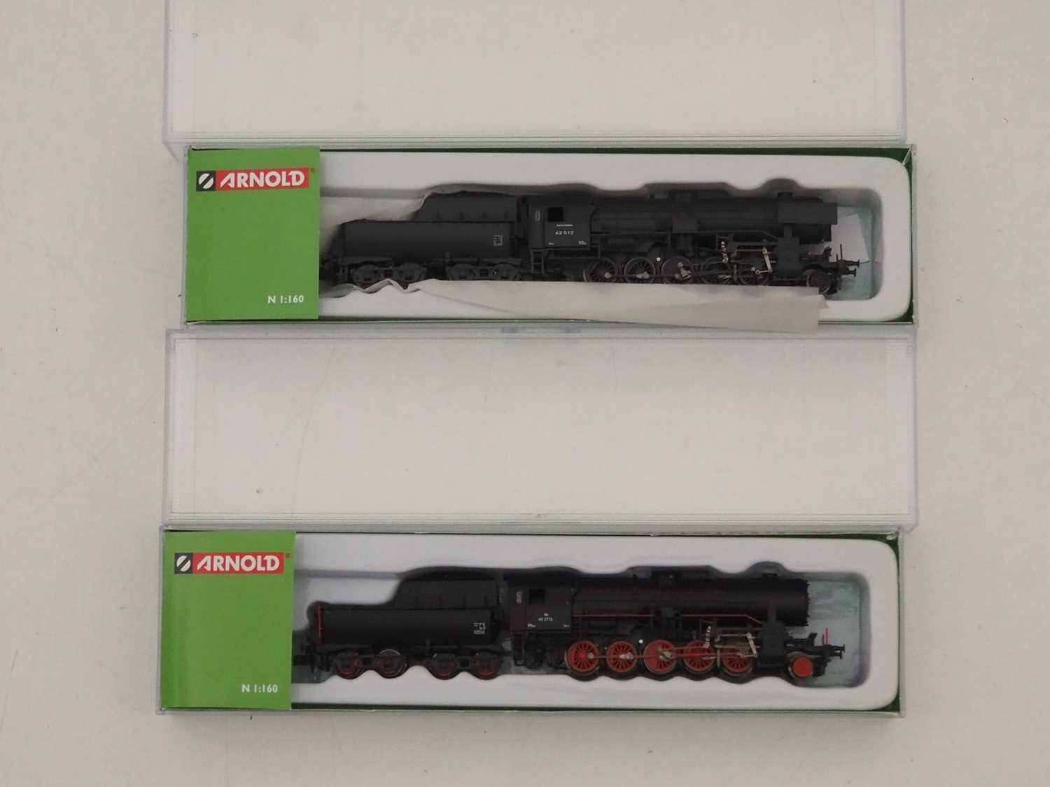 Lot 29 - A pair of ARNOLD N gauge Austrian outline BR42...