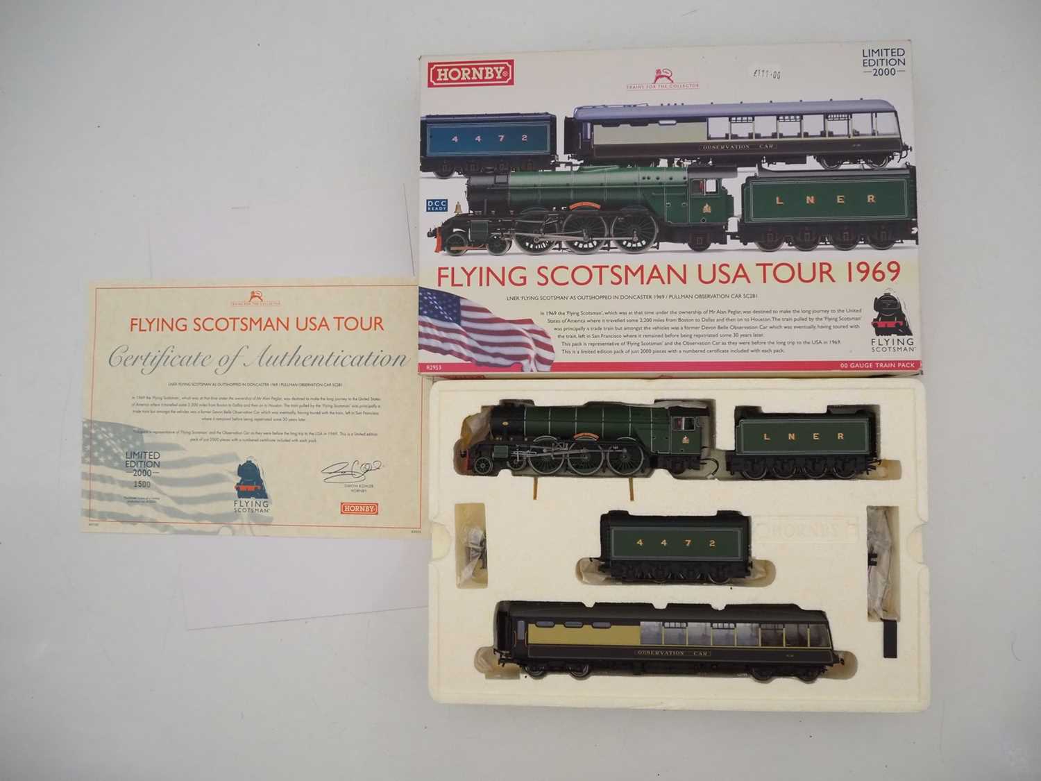 Lot 52 - A HORNBY OO gauge R2953 'Flying Scotsman USA...