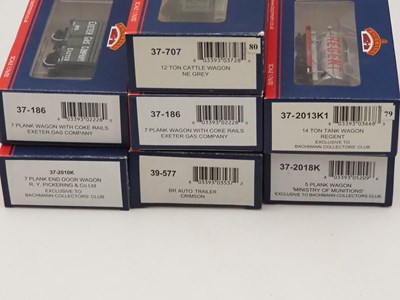 Lot 61 - A group of BACHMANN OO gauge wagons including...