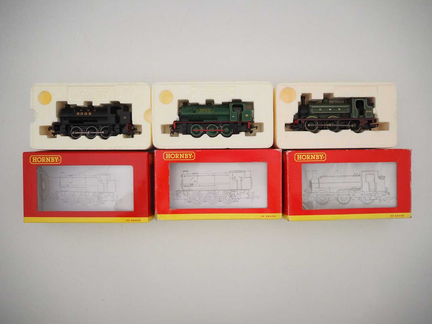 Lot 74 - A group of HORNBY OO gauge small steam tank...