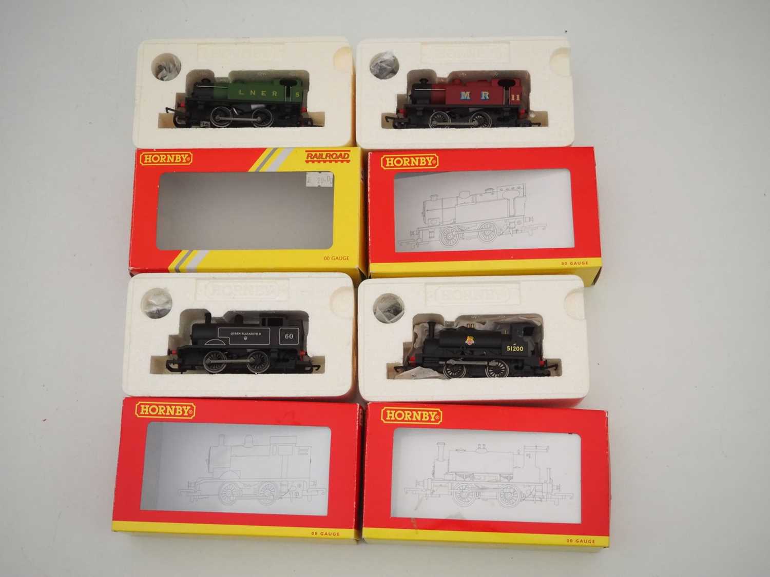 Lot 75 - A group of HORNBY OO gauge small steam tank...