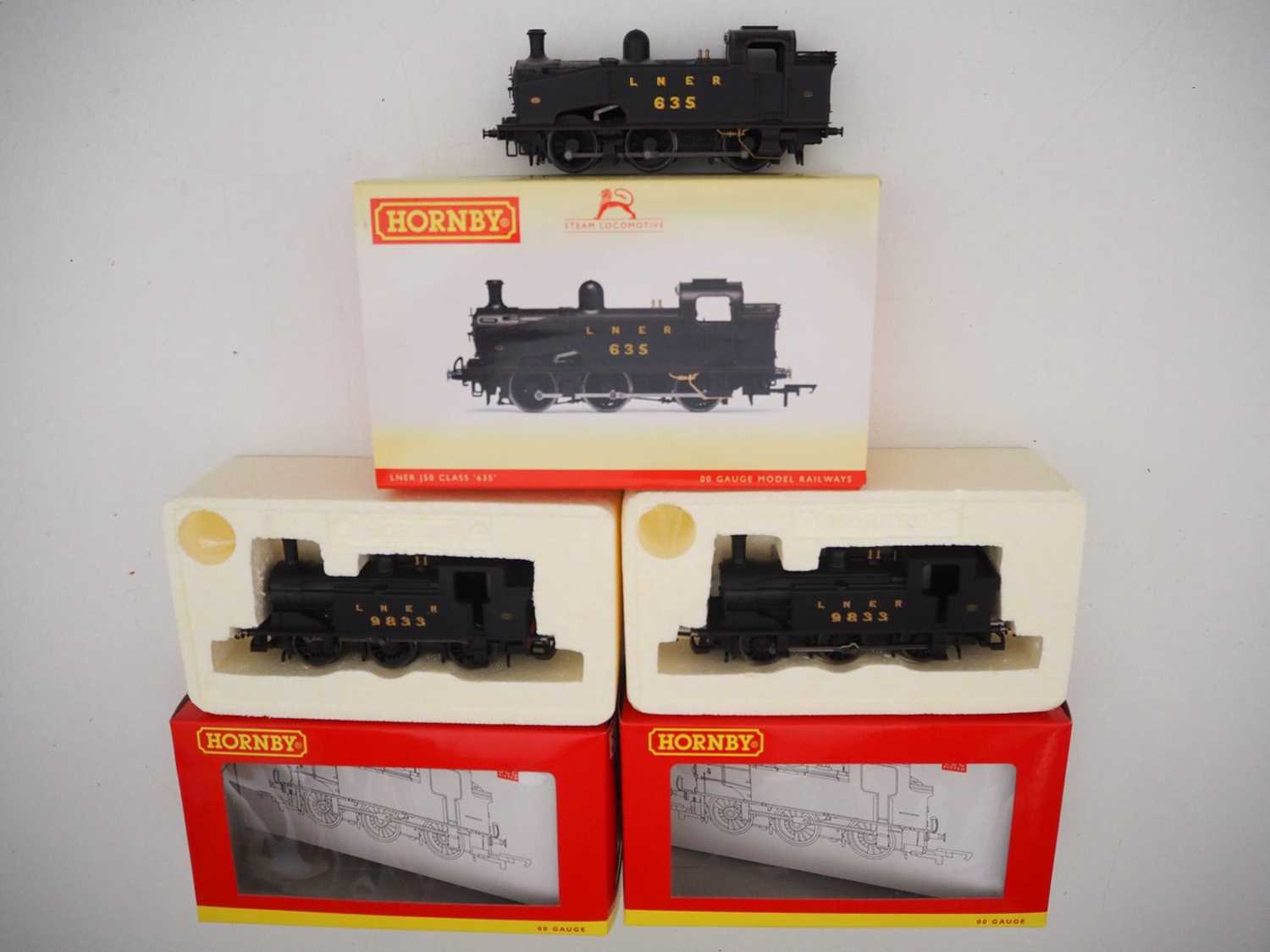 Lot 80 - A group of HORNBY OO gauge LNER steam tank...