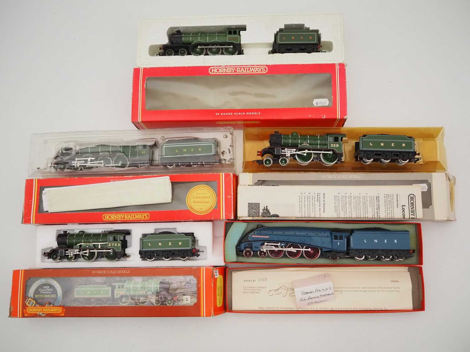 Lot 82 - A group of HORNBY mostly boxed OO gauge steam...