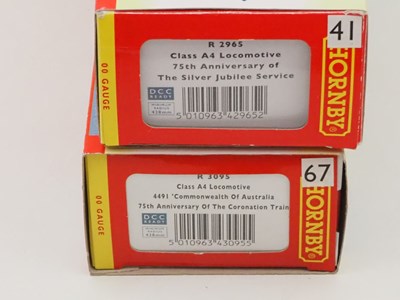 Lot 89 - A pair of HORNBY OO gauge class A4 steam...