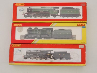 Lot 91 - A group of HORNBY OO gauge steam locomotives,...