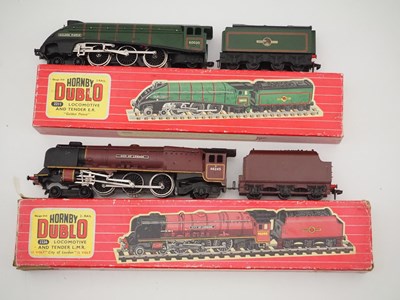 Lot 140 - A pair of HORNBY DUBLO OO gauge 2-rail steam...