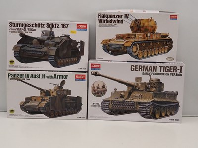 Lot 200 - A group of ACADEMY 1:35 scale military vehicle...