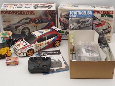 Lot 207 - A pair of TAMIYA 1:10 scale radio control cars...